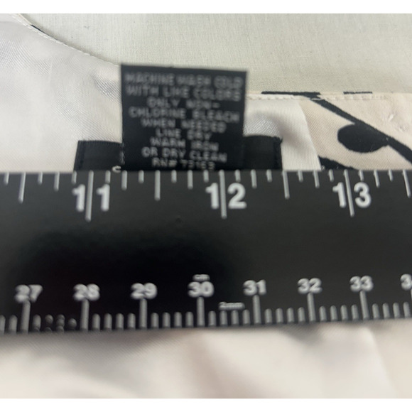 Regency Mobwife Heritage Spence Fit & Flare Black & White Sleeveless Dress Sz 6 - Picture 9 of 10